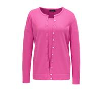 Strickpullover GOLDNER "Figurnahes Twin-Set aus Pima-Baumwolle", Damen, Gr. 52, rosa (pink), Obermaterial: 100% Baumwolle CO., normal, Sonstiges, Pullover Strickpullover, Ohne (31711518-52) pink