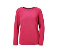 Strickpullover GOLDNER "Kurzgröße Feinstrickshirt mit U-Boot-Ausschnitt", Damen, Gr. 23, rosa (pink), Obermaterial: 100% Kaschmir WS., figurumspielend, U-Boot-Ausschnitt, eng Rippe, Pullover Strickpul