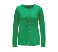 Strickpullover GOLDNER "Kurzgröße Figurnahes Twin-Set aus Pima-Baumwolle", Damen, Gr. 20, grün, Obermaterial: 100% Baumwolle CO., normal, Sonstiges, Pullover Strickpullover, Ohne (74107629-20) grün