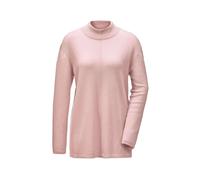 Strickpullover GOLDNER "Kurzgröße Kuschelweicher Kaschmirpullover mit Kragen", Damen, Gr. 22, rosa (puder), Obermaterial: 100% Kaschmir WS., eng Rippe, Pullover Strickpullover, Dekorative Naht im Vord