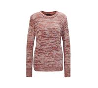 Strickpullover GOLDNER "Kurzgröße Multicolor-Pullover", Damen, Gr. 23, pink (mahagoni), Obermaterial: 100% Polyacryl PAN., figurumspielend, Rippe, Pullover Strickpullover, Ohne (69042827-23) mahagoni