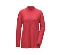 Strickpullover GOLDNER "Kurzgröße Weicher Kaschmirpullover mit Kragen", Damen, Gr. 22, orange (koralle), Obermaterial: 100% Kaschmir WS., Rippe, Pullover Strickpullover, Dekorative Naht im Vorderteil 