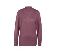Strickpullover GOLDNER "Pflegeleichter Pullover mit Stehbundkragen", Damen, Gr. 52, braun (cassis), Obermaterial: 100% Polyacryl PAN., Rippe, Pullover Strickpullover, Mit liebevollen Details gearbeite