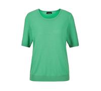 Strickpullover GOLDNER "Strickpullover", Damen, Gr. 38, grün, Obermaterial: 100% Schurwolle WV., Basic, normal, Rippe, Pullover Strickpullover, Rippenbündchen (84419355-38) grün