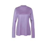 Strickpullover GOLDNER "Strickpullover mit Stehbundkragen", Damen, Gr. 46, lila (flieder), Obermaterial: 100% Polyacryl PAN., eng Tubular, Pullover Strickpullover, wie echter Kaschmir (36362600-46) fl