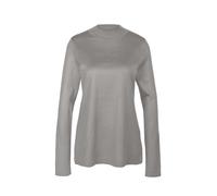 Strickpullover GOLDNER "Unkomplizierter Stehbundpullover", Damen, Gr. 46, silber (silbergrau), Obermaterial: 100% Polyacryl PAN., Tubular, Pullover Strickpullover, wie echter Kaschmir (36620543-46) si