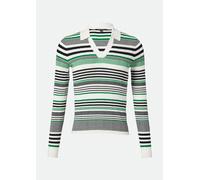 Strickpullover grün|schwarz|weiß 40