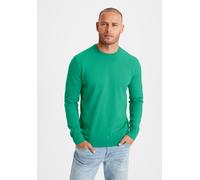 Strickpullover H.I.S, Herren, Gr. XL (56/58), grün, Feinstrick, Obermaterial: 60% Baumwolle, 40% Polyester, unifarben, regular fit normal, Rundhals, Strickbündchen, Pullover Strickpullover, Regular Fi