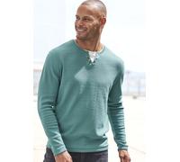 Strickpullover H.I.S, Herren, Gr. XXL (60/62), blau (petrol), Feinstrick, Obermaterial: 60% Baumwolle, 40% Polyester, unifarben, regular fit normal, Rundhals, Rollkanten, Pullover, Pullover mit hochwe