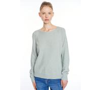 Strickpullover HAILY’S "LS V SK As44ra", Damen, Gr. XL, willow grün marl, Strick, Obermaterial: 50% Viskose, 27% Nylon, 23% Polyester, hüftlang, V-Ausschnitt, Pullover Strickpullover (64717012-XL) wil