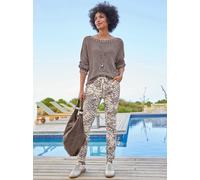 Strickpullover HEINE "Pullover", Damen, Gr. 34, grau (taupe), 100% Baumwolle, unifarben, Pullover Strickpullover (96327458-34) taupe