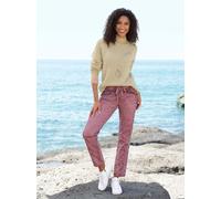 Strickpullover HEINE "Pullover", Damen, Gr. 38, beige (beige, meliert), 76% Polyacryl, 12% Polyamid, 10% Wolle, 2% Elasthan, unifarben, Pullover Strickpullover (93713448-38) beige, meliert