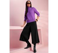 Strickpullover HEINE "Pullover", Damen, Gr. 38, lila, 50% Viskose, 28% Polyester, 22% Polyamid, unifarben, Pullover Strickpullover (81807749-38) lila