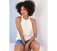 Strickpullover HEINE "Twinset", Damen, Gr. 48, beige (ecru), 65% Polyacryl, 35% Polyamid, unifarben, Pullover Strickpullover (44461723-48) ecru