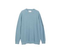 Strickpullover, Herren, Gr. 3XL, blau, Strick, Obermaterial: 100% Baumwolle, S.OLIVER MEN BIG SIZES, unifarben, lässig geschnitten hüftbedeckend, Rundhals, Flachstrickbündchen, Pullover Strickpullover