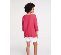 Strickpullover HEINE "Oversized Pullover", Damen, Gr. 40/42, lila (himbeere), 100% Baumwolle, unifarben, Pullover Strickpullover (85599310-40) himbeere