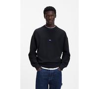 Strickpullover HUGO BLUE, Herren, Gr. XL, navy410, Strick, Obermaterial: 100% Baumwolle, unifarben, relaxed fit normal, Rundhals, Bündchen, Pullover Strickpullover, Relaxed Fit, Rundhalsausschnitt, so