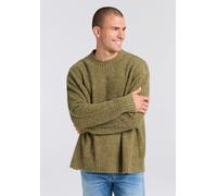 Strickpullover HUGO BLUE "Sanou", Herren, Gr. XXL, open grün345, Strick, Obermaterial: 53% Polyester, 29% Polyamid, 9% Wolle, 9% Polyacryl, unifarben, relaxed fit normal, Rundhals, Bündchen, Pullover