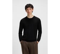 Strickpullover HUGO "San Cody", Herren, Gr. M, schwarz (schwarz001), Strick, Obermaterial: 72% Viskose, 28% Polyester, unifarben, regular fit normal, Rundhals, Bündchen, Pullover Strickpullover, Rundh