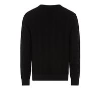 Strickpullover HUGO "Simoh", Herren, Gr. XL, schwarz001, Strick, Obermaterial: 100% Baumwolle, kariert, regular fit normal, Rundhals, Bündchen, Pullover Strickpullover, Rundhalsausschnitt, reine Baumw