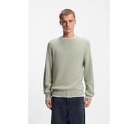 Strickpullover HUGO "Sonnee", Herren, Gr. XL, grün (open grün340), Strick, Obermaterial: 100% Baumwolle, relaxed fit normal, Rundhals, Rippstrickbündchen, Pullover Strickpullover (47363403-XL) open gr