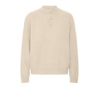 Strickpullover ICHI "Langarm IHDASILA", Damen, Gr. M, beige (oatmeal melange), Obermaterial: 54% Polyester PES. 23% Polyacryl PAN. 13% Nylon NY. 6% Wolle mw. 4% Elasthan EL., Pullover Strickpullover (