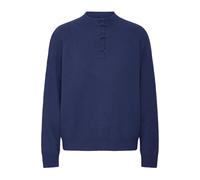 Strickpullover ICHI "Langarm IHDASILA", Damen, Gr. M, blau (patriot blau), Obermaterial: 54% Polyester PES. 23% Polyacryl PAN. 13% Nylon NY. 6% Wolle mw. 4% Elasthan EL., Pullover Strickpullover (9904