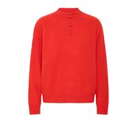 Strickpullover ICHI "Langarm IHDASILA", Damen, Gr. M, rot (fiery rot), Obermaterial: 54% Polyester PES. 23% Polyacryl PAN. 13% Nylon NY. 6% Wolle mw. 4% Elasthan EL., Pullover Strickpullover (91897728
