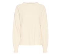 Strickpullover ICHI "Strickpullover IHBOSTON", Damen, Gr. L, blau (birch), Obermaterial: 50% Viskose CV. 28% Polyester PES. 22% Nylon NY., Pullover Strickpullover (29403235-L) birch