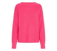 Strickpullover ICHI "Strickpullover IHBOSTON", Damen, Gr. M, pink (pink yarrow), Obermaterial: 50% Viskose CV. 28% Polyester PES. 22% Nylon NY., Pullover Strickpullover (92060216-M) pink yarrow