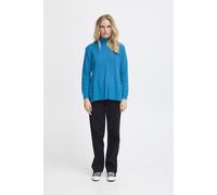 ICHI IHBOSTON LS2 Damen Strickpullover Pullover Pulli Stehkragen 50% Viskose, 28% Polyester, 22% Nylon Loose fit, Größe:M, Farbe:Indigo Bunting (184250)