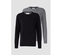 Strickpullover im Doppelpack S schwarz|grau 2174555.99X0.S