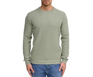 Strickpullover INDICODE "INMoxey", Herren, Gr. S, sea spray, Strick, Obermaterial: 100% Baumwolle, unifarben, regular fit normal, Rundhals, Bündchen, Pullover Strickpullover (91083102-S) sea spray
