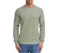 Strickpullover INDICODE "INMoxey", Herren, Gr. XL, sea spray, Strick, Obermaterial: 100% Baumwolle, unifarben, regular fit normal, Rundhals, Bündchen, Pullover Strickpullover (91083102-XL) sea spray