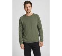 Jack & Jones Regular Fit Longsleeve mit Logo-Patch Modell 'Breeze' in Oliv, Größe L
