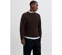 Strickpullover JACK & JONES "JJESOHO OLLIE KNIT CREW NECK SN", Damen, Gr. XS, delicioso, Strick, Obermaterial: 51% Polyester, 41% Polyacryl, 5% Wolle, 3% Elasthan, unifarben, relaxed fit normal, Rundh