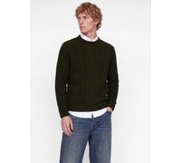 Strickpullover JACK & JONES "JJJAMES KNIT CREW NECK", Herren, Gr. S, grün (rosin), Strick, Obermaterial: 82% Polyacryl, 18% Baumwolle, unifarben, regular fit normal, Rundhals, Bündchen, Pullover Stric