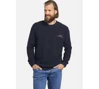 Strickpullover JAN VANDERSTORM "Pullover ALBREKT" Gr. L, blau (dunkelblau), Herren, Obermaterial: 50% Baumwolle. 50% Polyacryl., unifarben, Pullover (38751103-L) dunkelblau