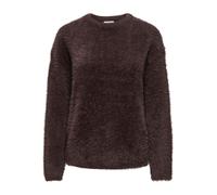 Strickpullover JDY "JDYPRIME JAYLA L/S ON PULLOVER KNT", Damen, Gr. XL, braun (coffee bean), Strick, Obermaterial: 68% Nylon, 24% Polyester, 8% Viskose, unifarben, normal, Rundhals, Pullover Strickpul