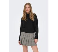 Strickpullover JDY "JDYPRIME LIFE L/S HN BAT. PULL. KNT NOOS", Damen, Gr. L, schwarz, Strick, Obermaterial: 78% Polyester, 22% Viskose, unifarben, bequem normal, Rundhals, Fledermausärmel Strickkante,