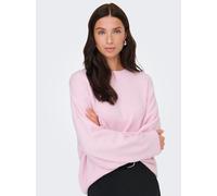 Strickpullover JDY "JDYSONJA L/S O-NECK PULLOVER KNT NOOS", Damen, Gr. M, pink lady detail:melange, Strick, Obermaterial: 57% Polyester, 26% Polyacryl, 14% Nylon, 3% Elasthan, meliert, normal, Rundhal