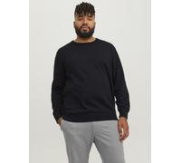 Jack & Jones Strickpullover JJEBASIC Crew Neck NOOS PLS 100% Baumwolle Rundhals Gr. 3XL Schwarz