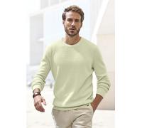 Strickpullover JOHN DEVIN "bis Größe 5XL", Herren, Gr. 4XL (68/70), grün (hellgrün), Strick, Obermaterial: 50% Baumwolle, 50% Polyacryl, unifarben, regular fit normal, Rundhals, Strickbündchen, Pullov