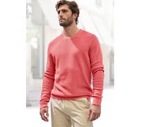 Strickpullover JOHN DEVIN "bis Größe 5XL", Herren, Gr. 4XL (68/70), orange (koralle), Strick, Obermaterial: 50% Baumwolle, 50% Polyacryl, unifarben, regular fit normal, Rundhals, Strickbündchen, Pullo