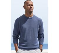 Strickpullover JOHN DEVIN, Herren, Gr. XXL (60/62), blau, Strick, Obermaterial: 50% Baumwolle, 50% Polyacryl, unifarben, regular fit normal, Rundhals, Strickbündchen, Pullover Strickpullover, Pullover