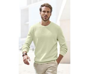 Strickpullover JOHN DEVIN röße 5XL", Herren, Gr. 3XL (64/66), grün (hellgrün), Strick, Obermaterial: 50% Baumwolle, 50% Polyacryl, unifarben, regular fit normal, Rundhals, Strickbündchen, Pullov