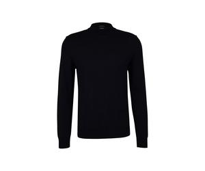 Strickpullover JOOP "Davide", Herren, Gr. 3XL, dunkelblau, Strick, Obermaterial: 100% Wolle, unifarben, normal, Rippbündchen, Pullover Strickpullover (46511756-XXXL) dunkelblau
