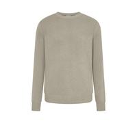 Strickpullover JOOP JEANS "Belao", Herren, Gr. M, beige (natural), Strick, Obermaterial: 100% Baumwolle, unifarben, casual, regular fit normal, Rundhals, Langarm eingesetzt Rippstrickbündchen, Pullove