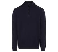 Strickpullover JOOP JEANS "Lauriono", Herren, Gr. M, dunkelblau, Strick, Obermaterial: 80% Wolle, 20% Polyamid, unifarben, regular fit normal, Rundhals, eingesetzt Rippstrickbündchen, Pullover Strickp