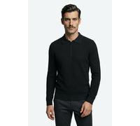 Strickpullover JOOP "Wiktor", Herren, Gr. M, dunkelblau, Strick, Obermaterial: 100% Baumwolle, clean, unifarben, regular fit normal, Rundhals, eingesetzt Rippstrickbündchen, Pullover Strickpullover, R